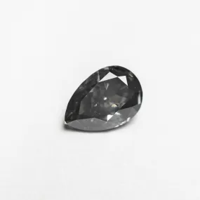 1.00ct 8.20x5.64x3.13mm Fancy Dark Grey Pear Brilliant 19913-12