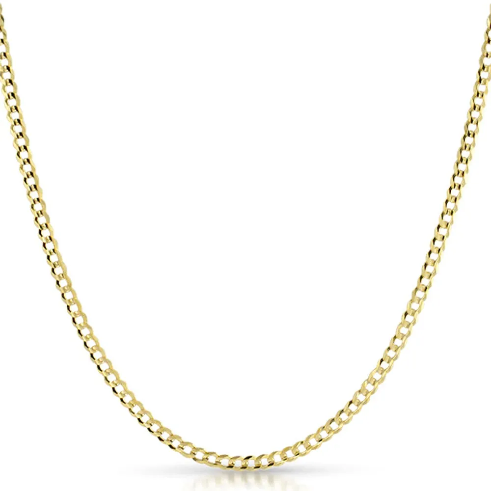 10K Yellow Gold Cuban Chain Lightweight