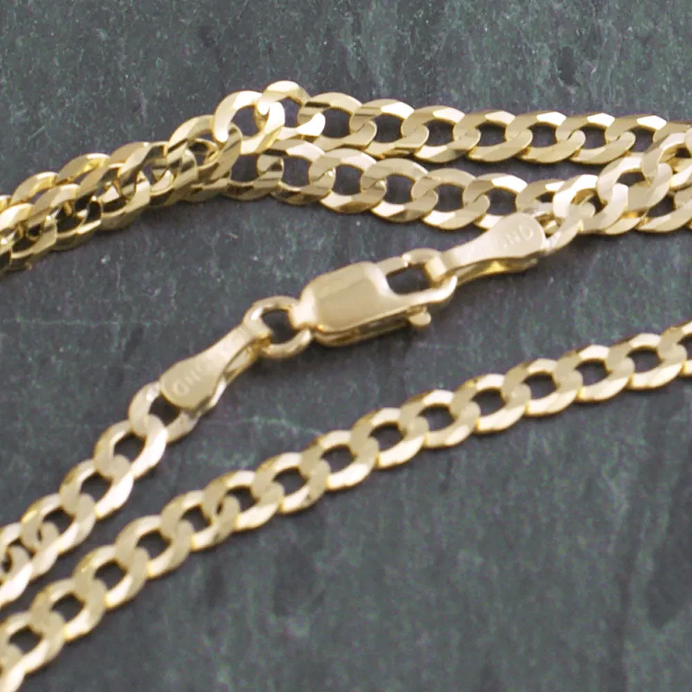 10K Yellow Gold Cuban Chain Lightweight