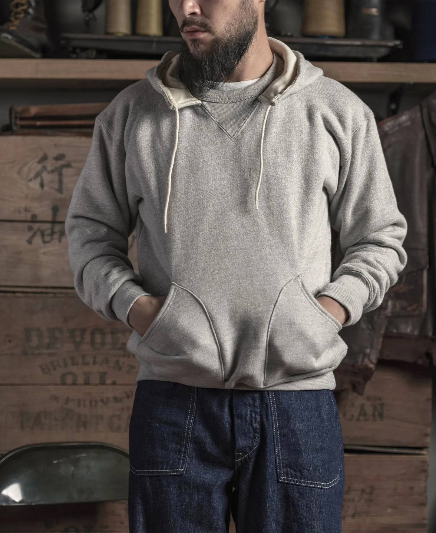 1930s Terry Hooded Sweatshirt