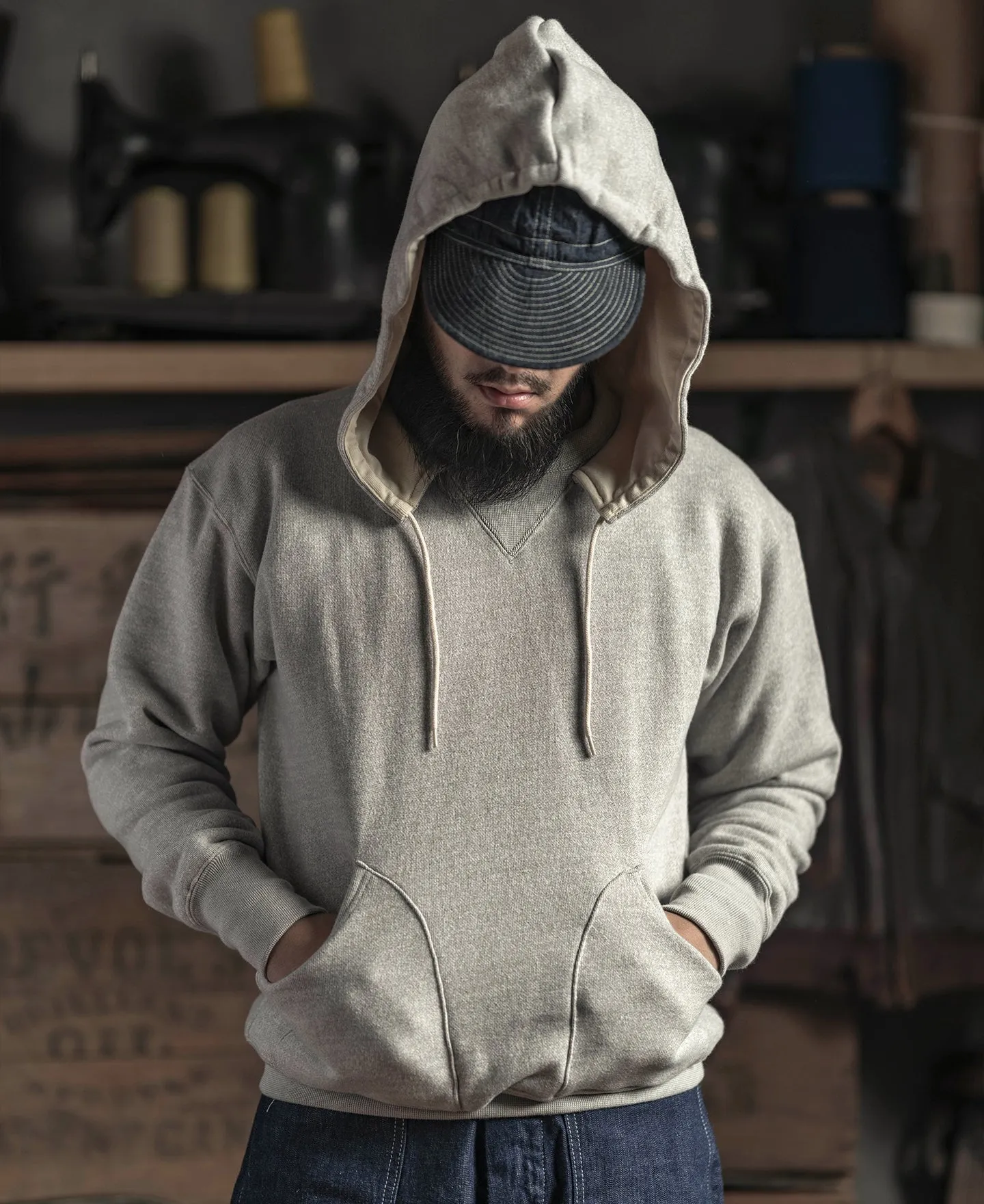 1930s Terry Hooded Sweatshirt