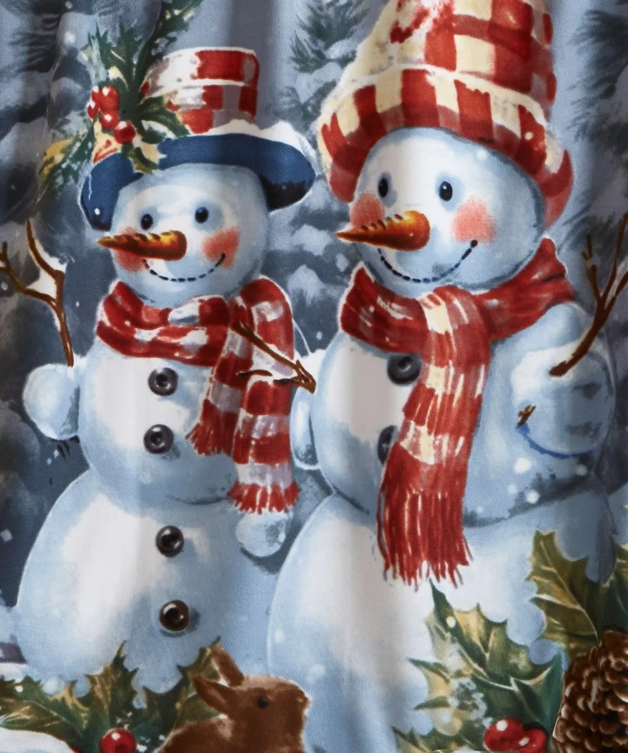 2 Snowman Fleece Throws