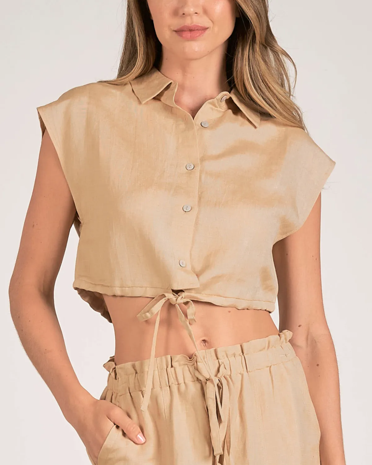 2024 Elan Sleeveless Cropped Top - Lw11241