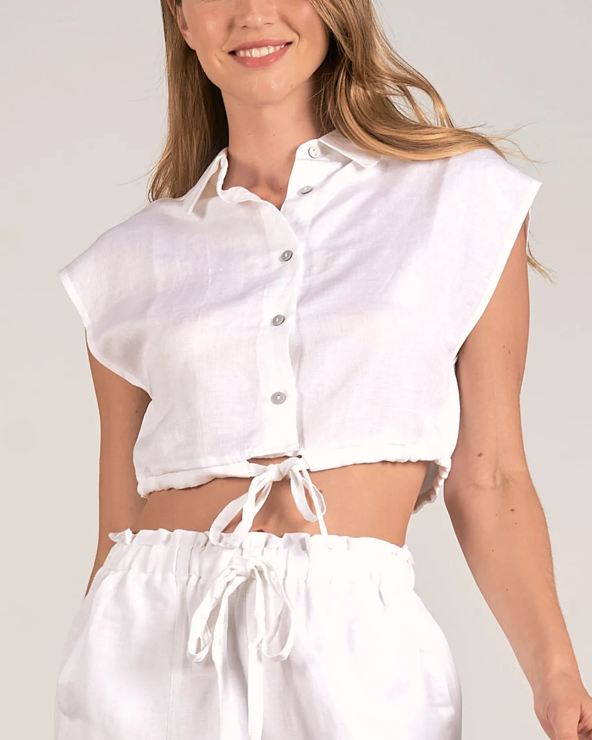 2024 Elan Sleeveless Cropped Top - Lw11241