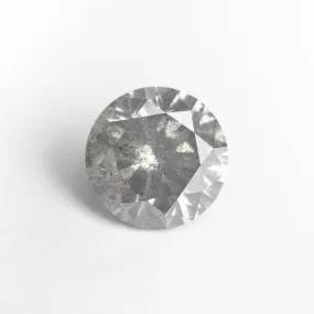 2.42ct 8.50x8.47x5.34mm GIA I3 Fancy Grey Round Brilliant 19509-01