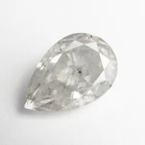 5.02ct 13.36x8.91x5.62mm Grey Pear Brilliant Cut 18444-01