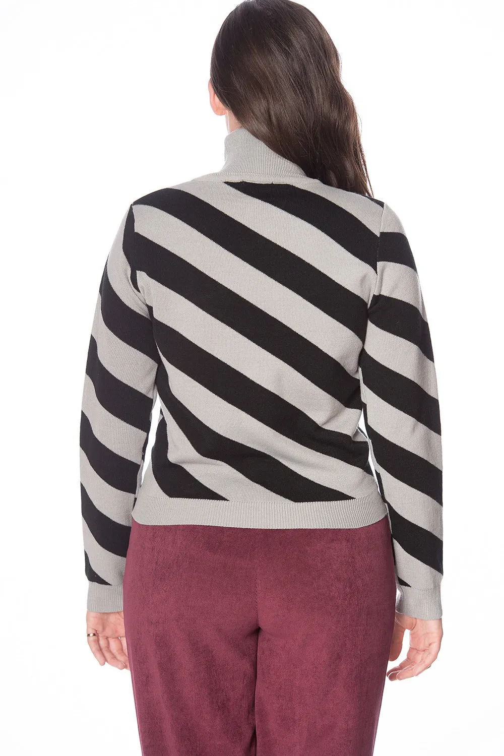 80S DIAGONAL STRIPE JUMPER