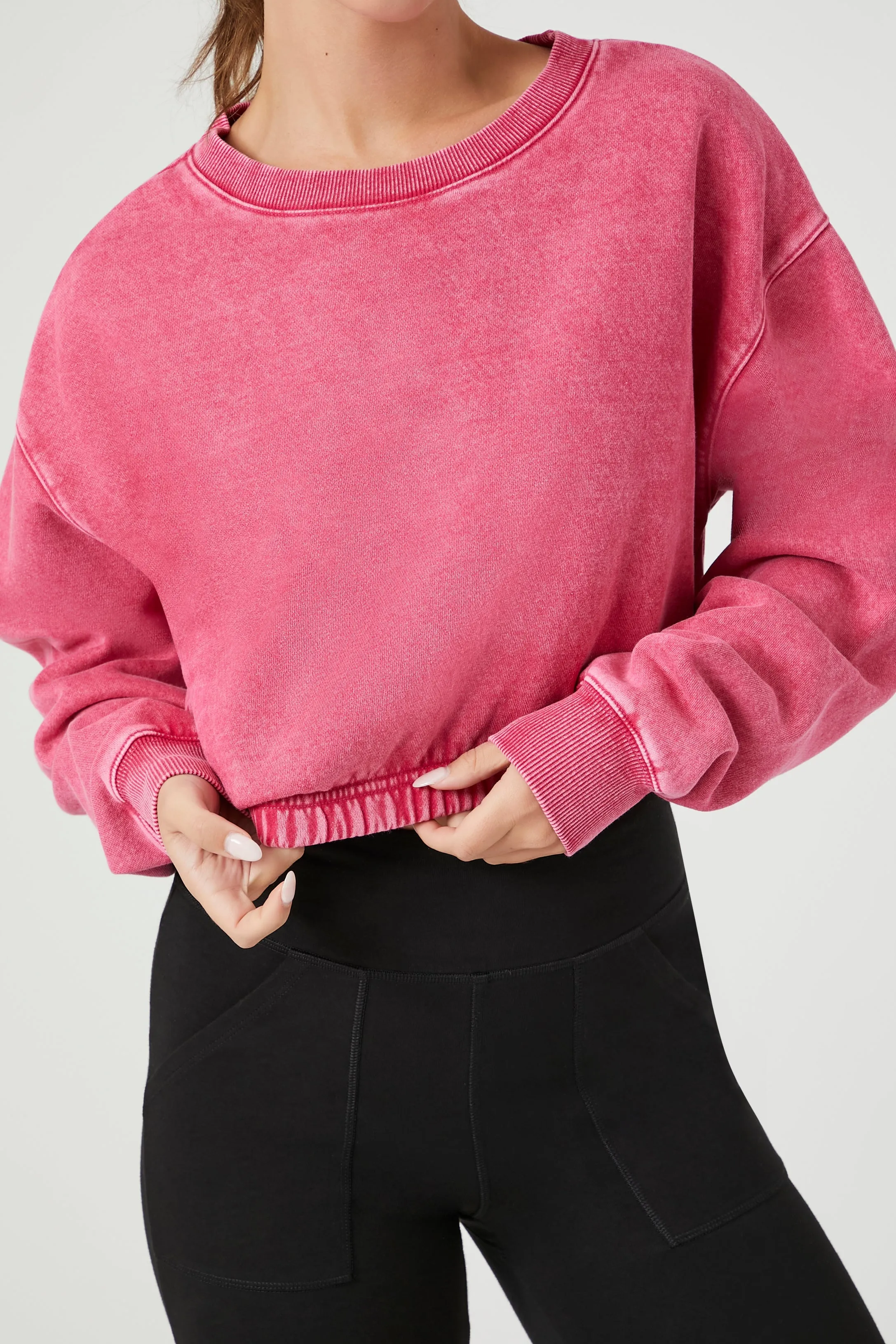 Active Fleece Cropped Pullover