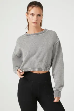 Active Fleece Cropped Pullover