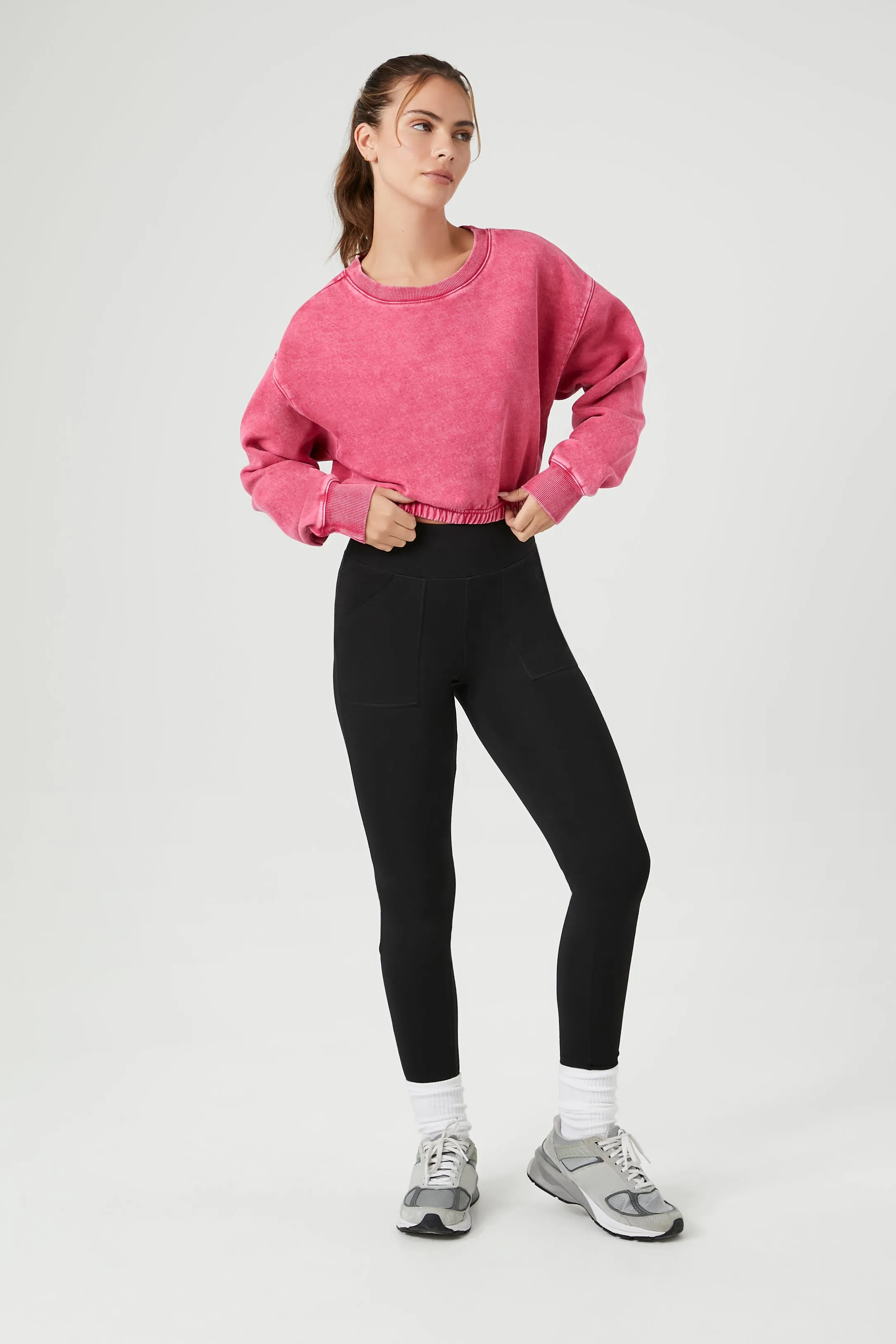 Active Fleece Cropped Pullover