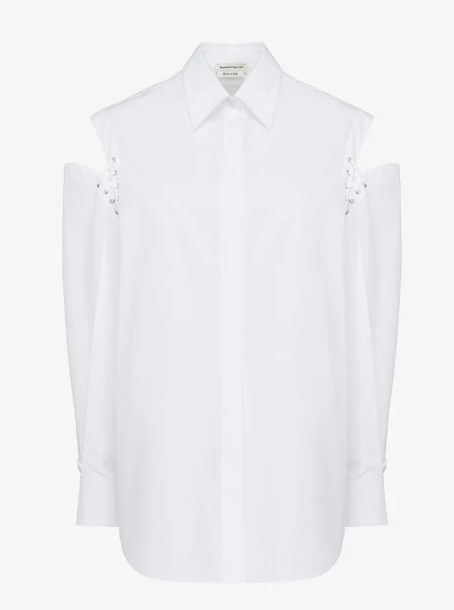 alexander mcqueen  |Casual Style Long Sleeves Plain Cotton Party Style