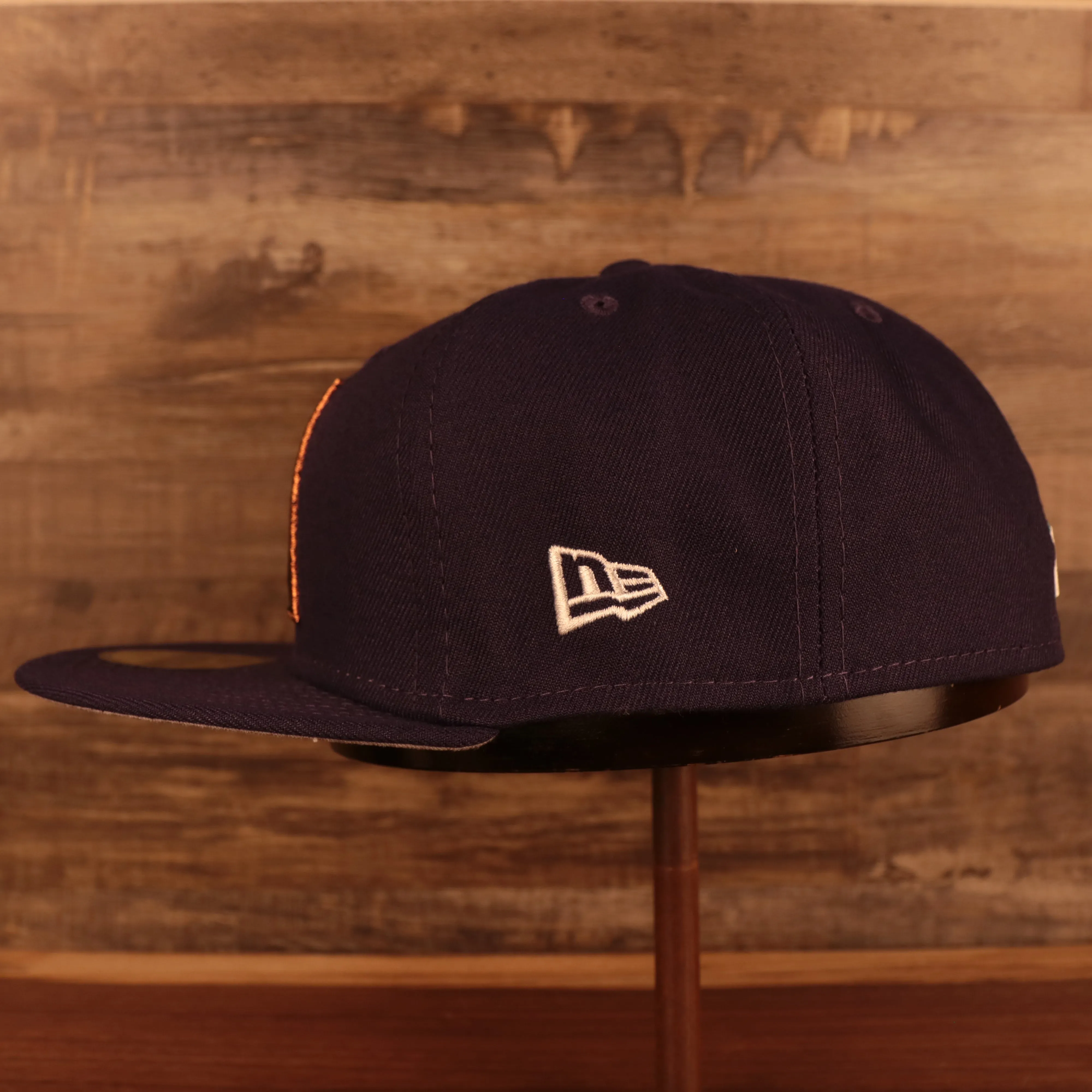 Arizona Diamondbacks Cooperstown City Cluster Side Patch Gray Bottom Purple 59Fifty Fitted Cap