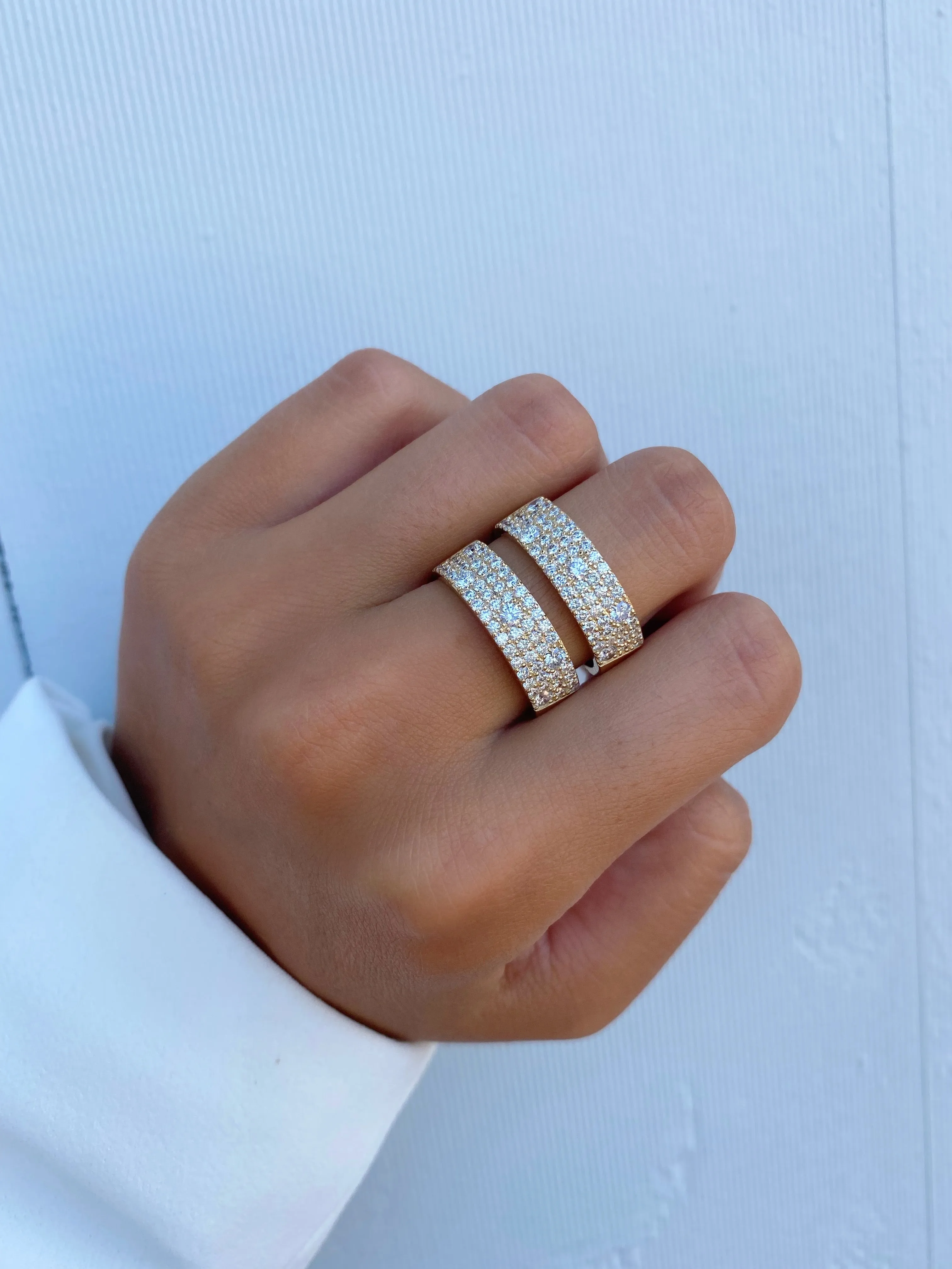 ASHER DIAMOND DOUBLE PARALLEL RING