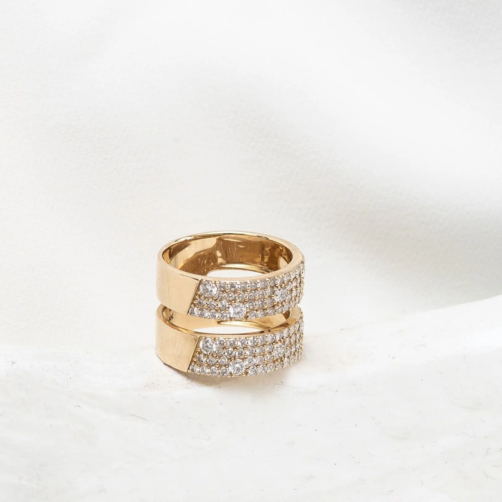 ASHER DIAMOND DOUBLE PARALLEL RING