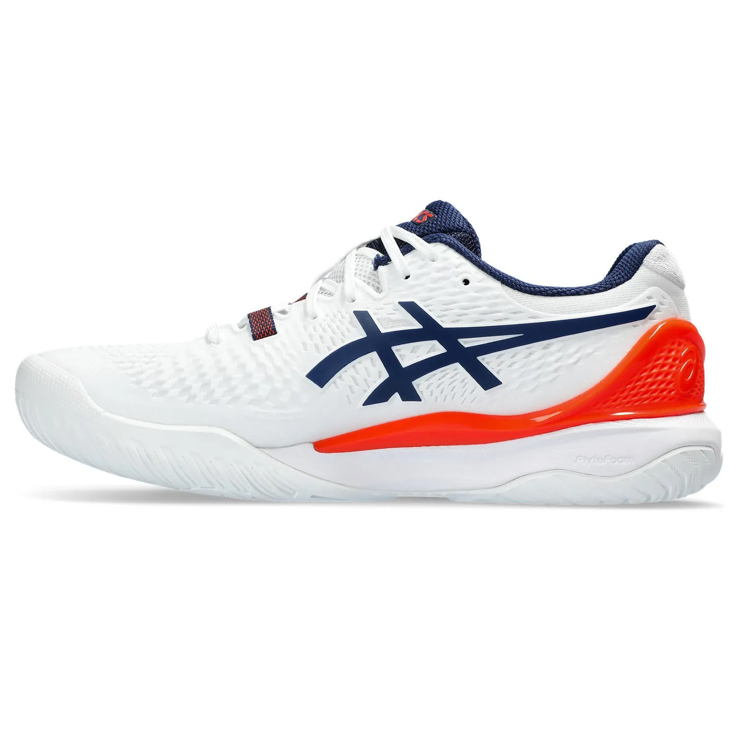 Asics Gel Resolution 9 Men tennis shoes 330.102 White/Blue/Orange