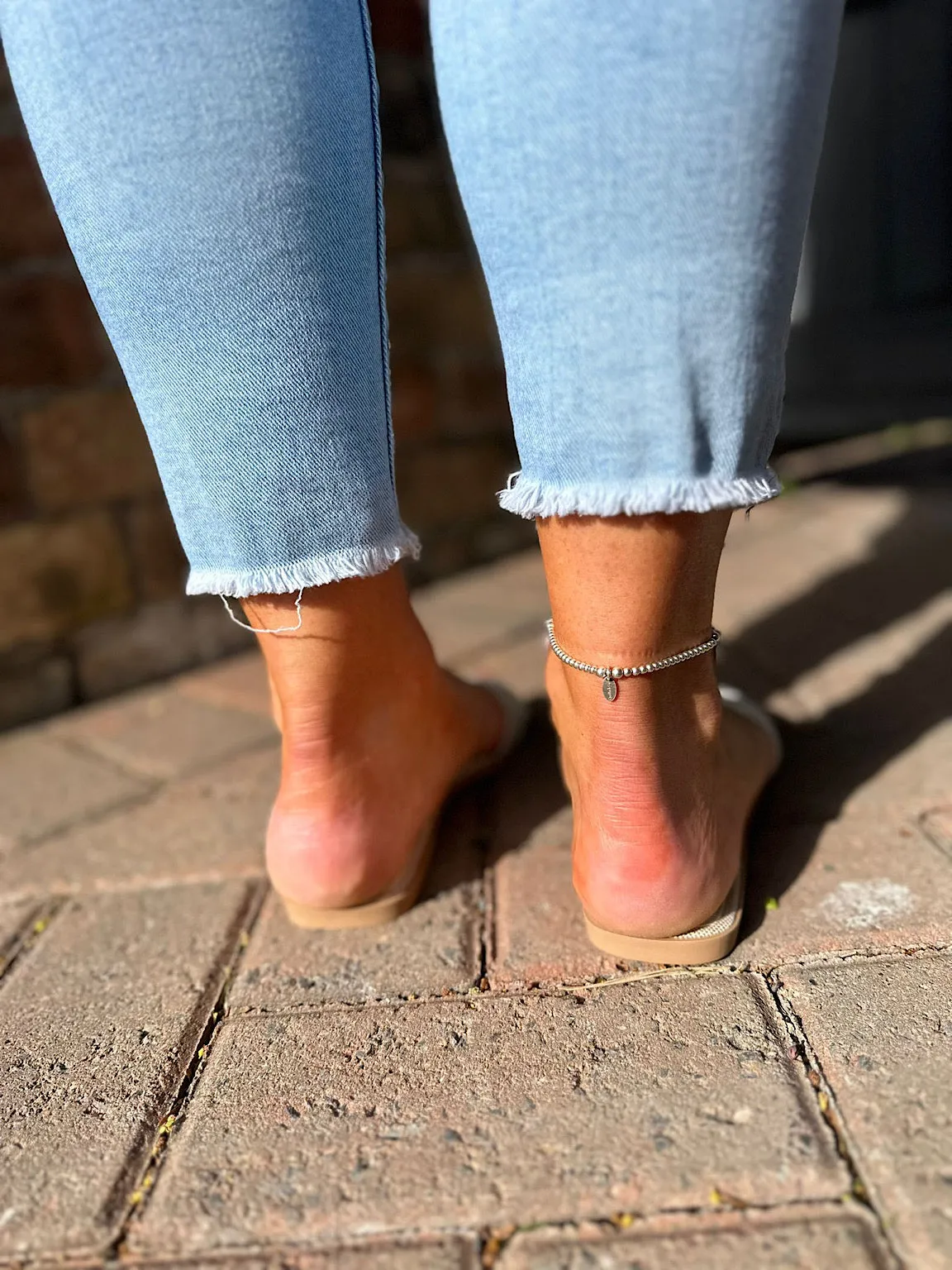 Black Embellished Slip Ons