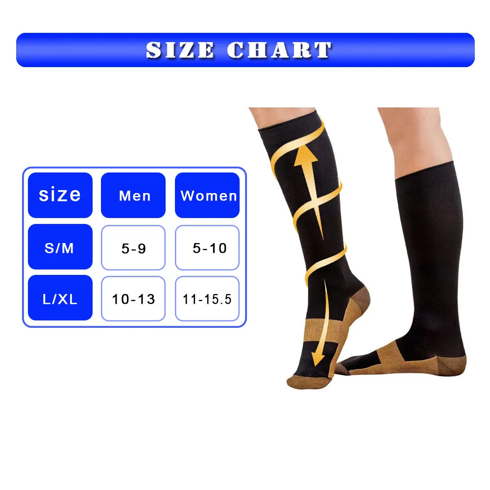 Blue Blood Circulation Promotion Compression Stockings Socks for Men