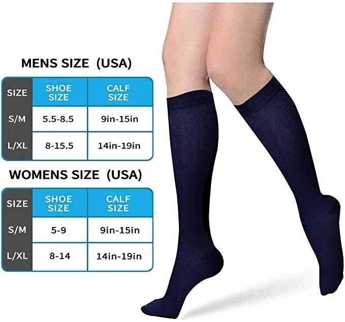 Blue Blood Circulation Promotion Compression Stockings Socks for Men