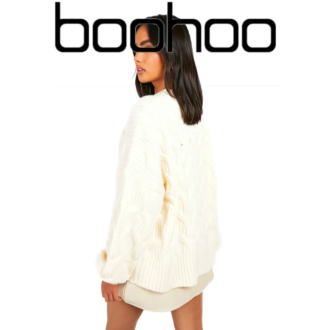 boohoo  |Casual Style Long Sleeves Plain Party Style Office Style