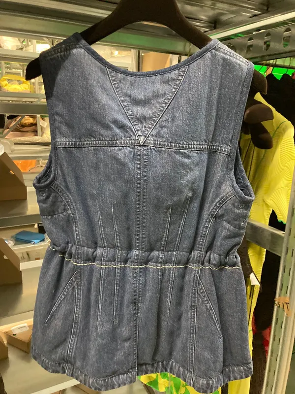 BOTTEGA VENETA  |Denim Peplum Sleeveless Medium Outlet Tanks & Camisoles