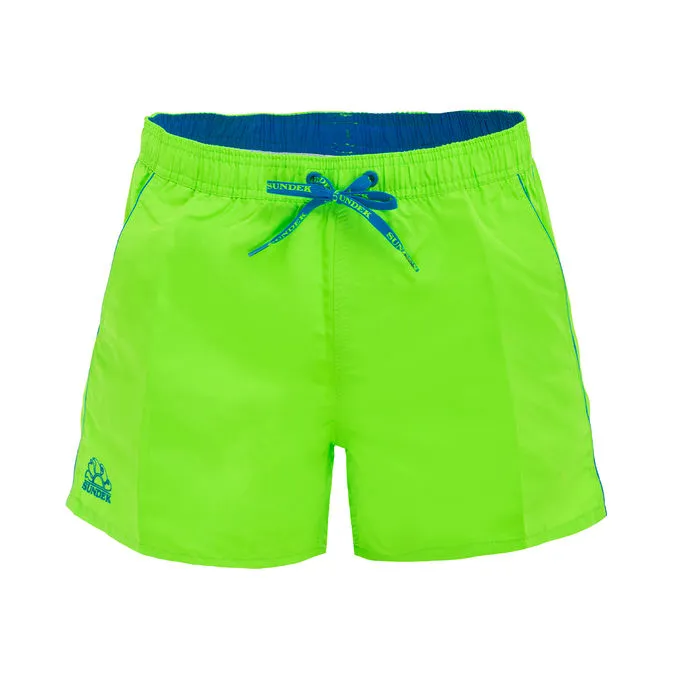 BOXER MARE PIPING SUNDEK Man Fluo Green