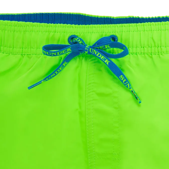 BOXER MARE PIPING SUNDEK Man Fluo Green