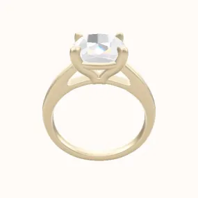 Cathedral Engagement Ring With Standard Four Prong Head