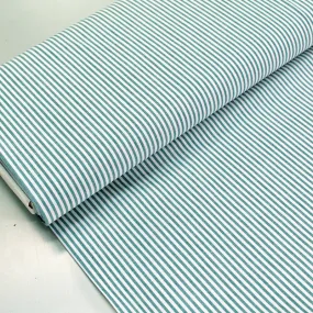 Chambray Cotton - Petrol - Stripe