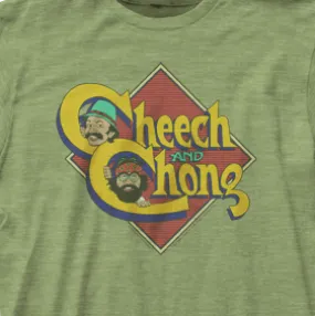 Cheech & Chong Caricature Green T-Shirt