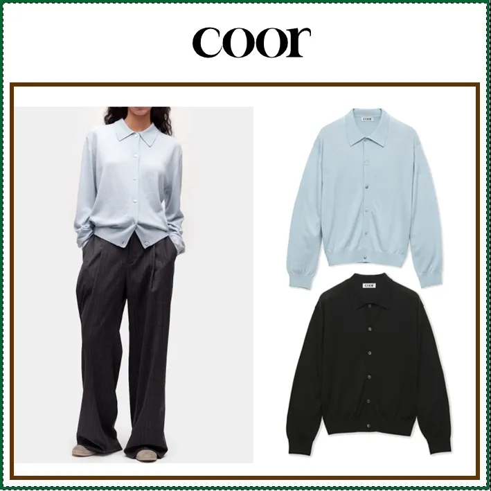 COOR  |Casual Style Unisex Street Style Plain Oversized