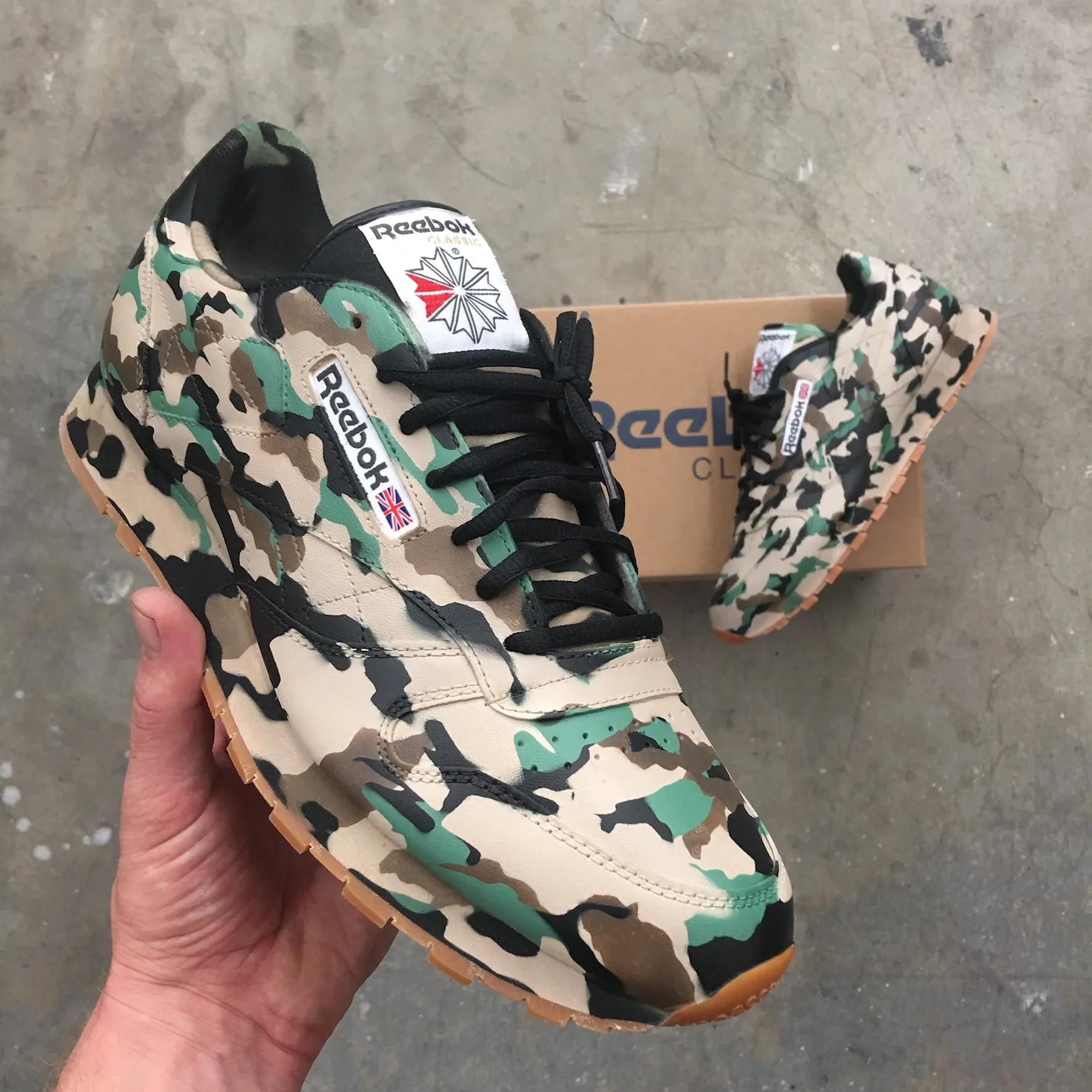 Custom Camouflage Reebok Classics