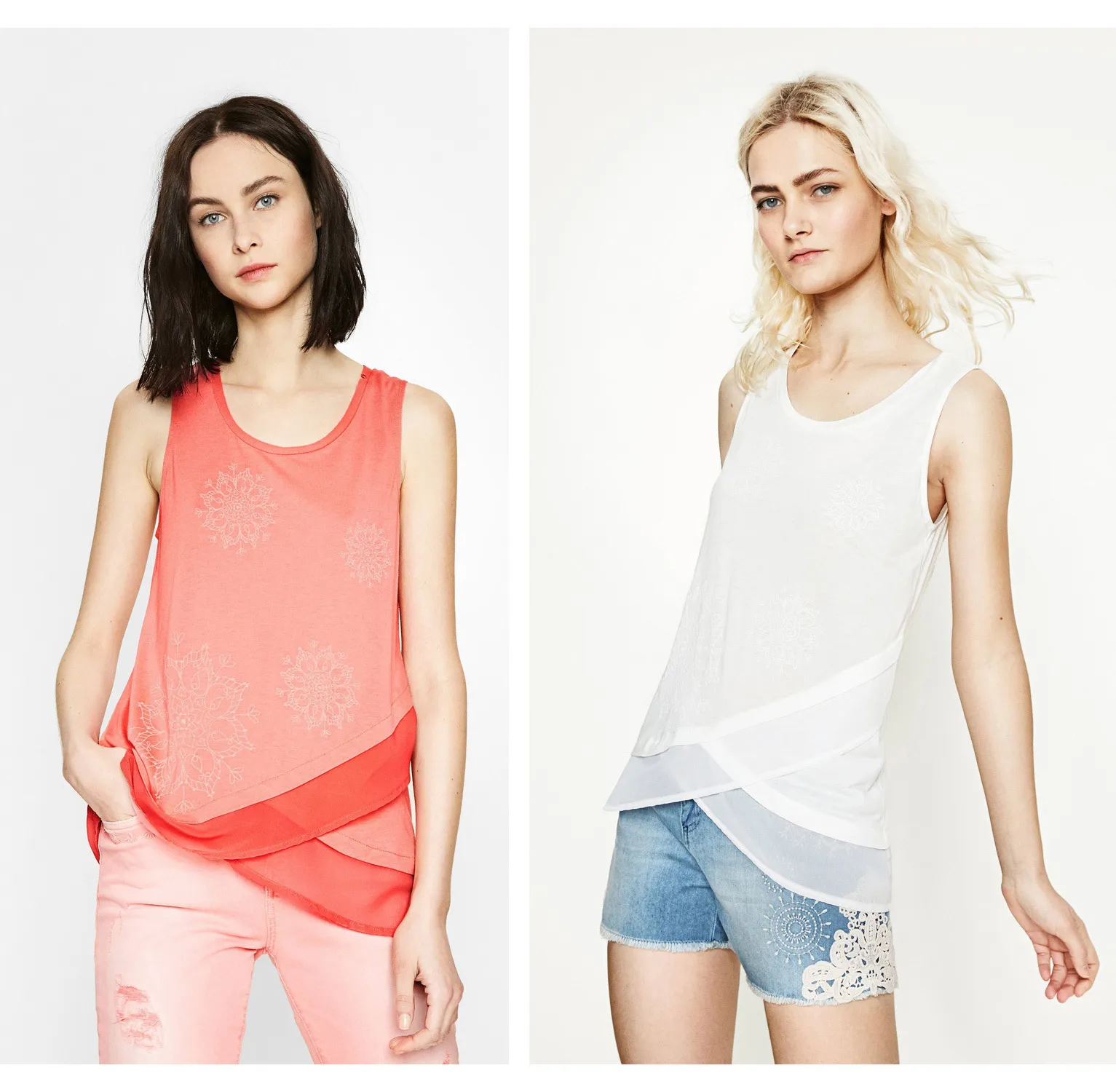 Desigual  |Sleeveless U-Neck Tanks & Camisoles