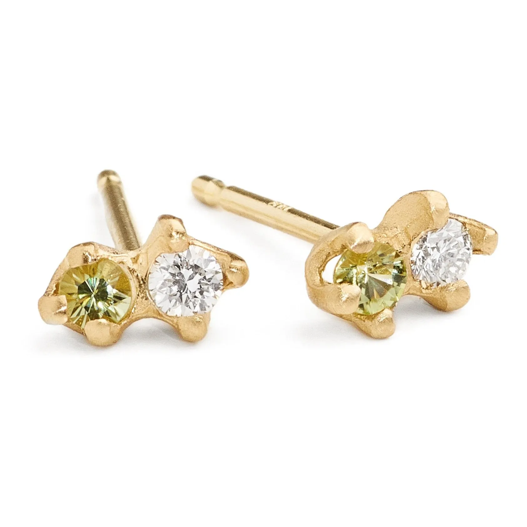 Double Sloan Peridot Studs