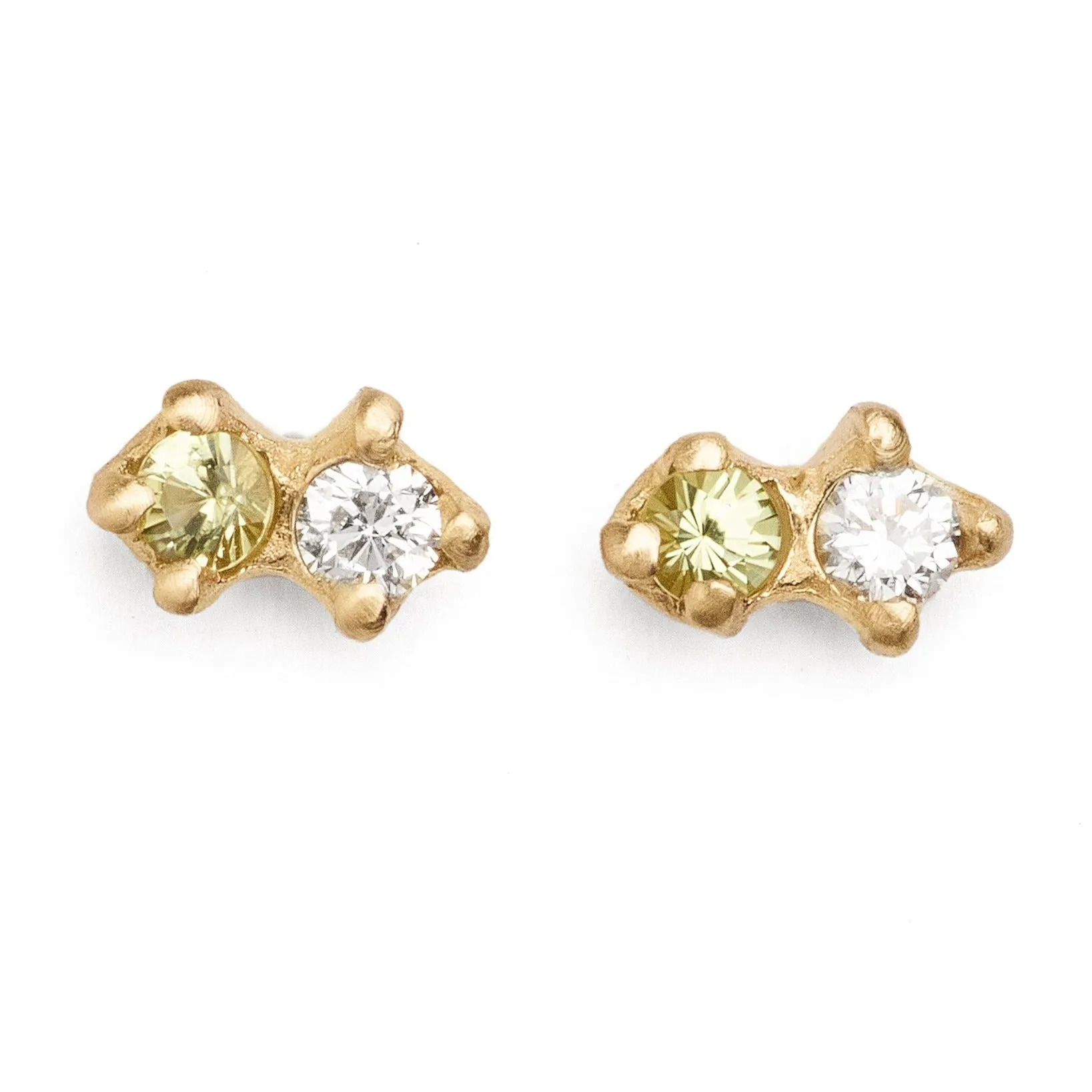 Double Sloan Peridot Studs