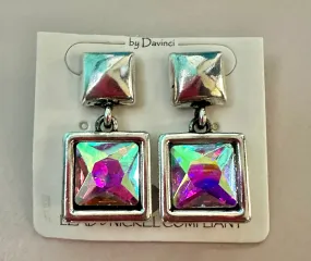 Double Square Earrings