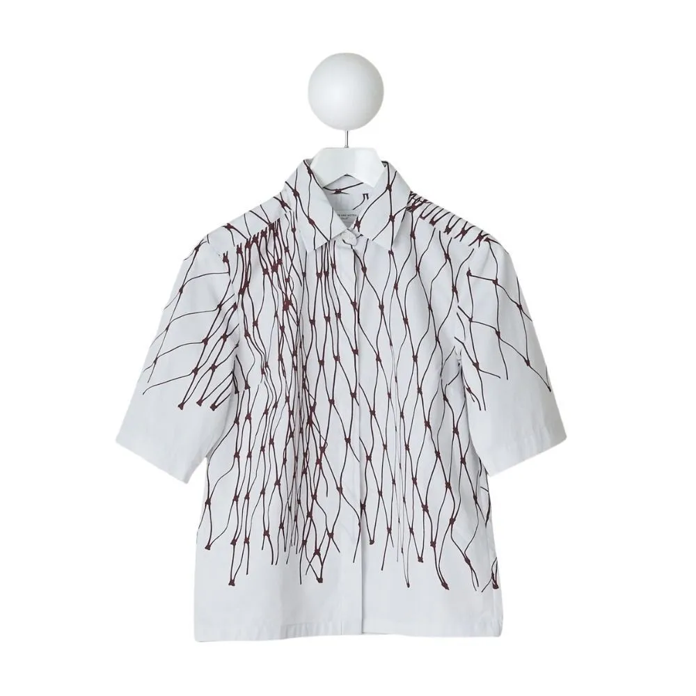 Dries Van Noten  |Casual Style Cotton Short Sleeves Party Style Office Style