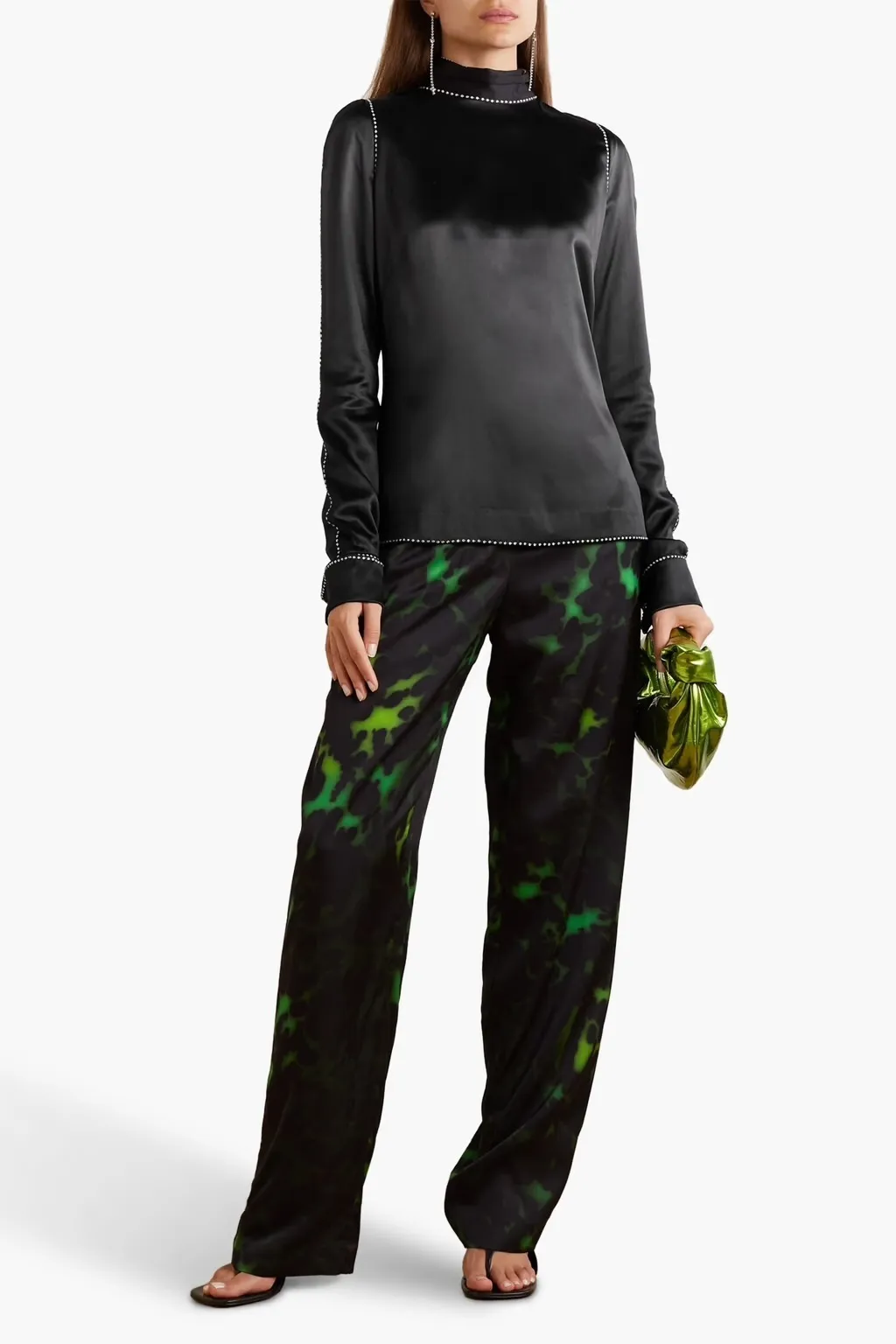 Dries Van Noten  |Casual Style Silk Long Sleeves Plain Party Style