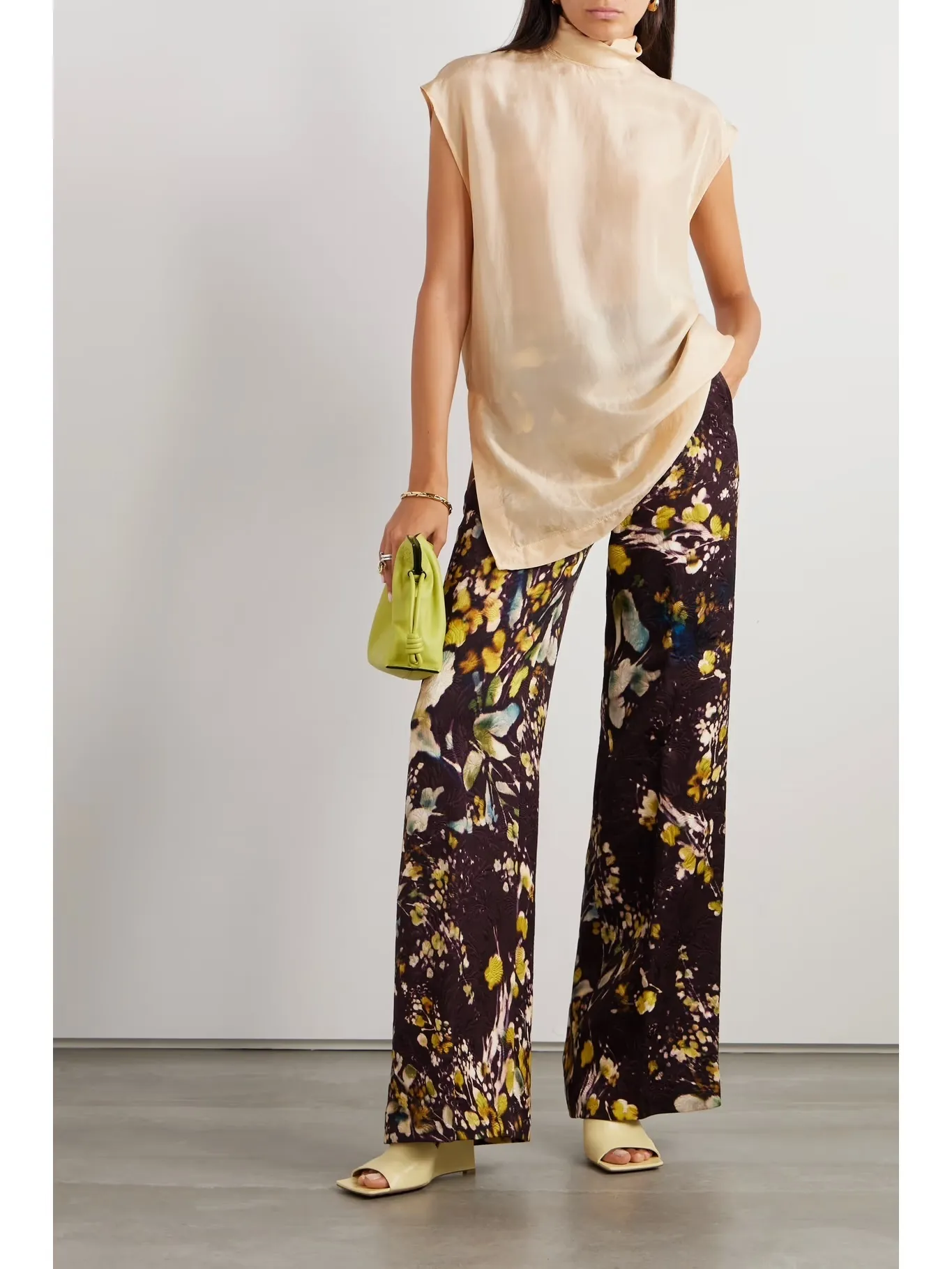 Dries Van Noten  |Casual Style Silk Sleeveless Plain Party Style Office Style