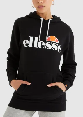 Ellesse Womens Torices Logo Hooded Sweatshirts Black