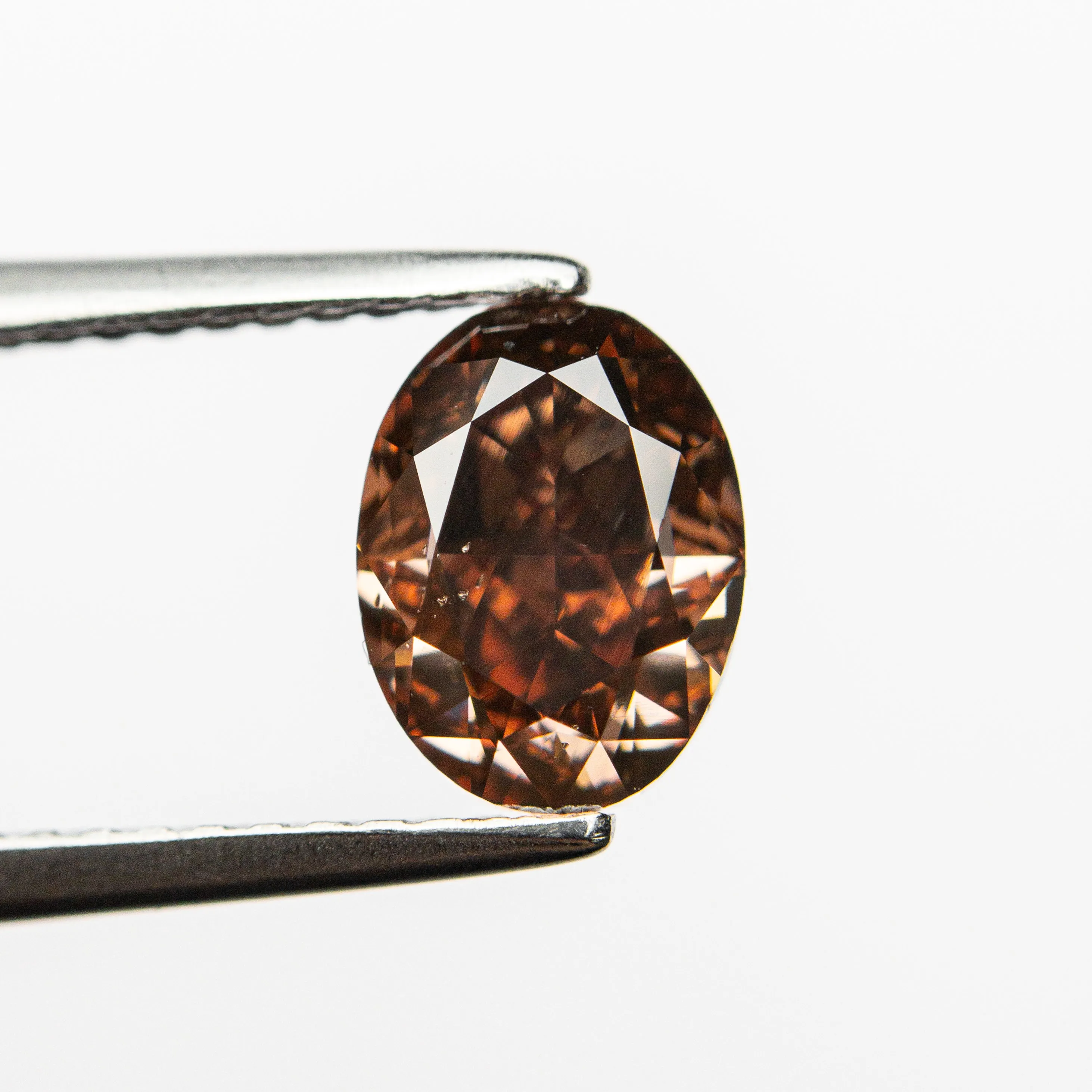 Fancy Brown-Pink Brilliant Diamond - 1.50ct Oval