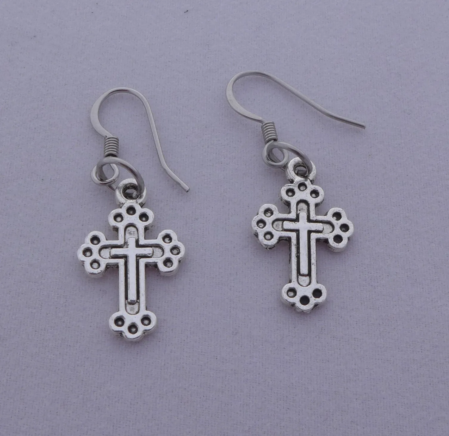 Fancy Cross Earrings