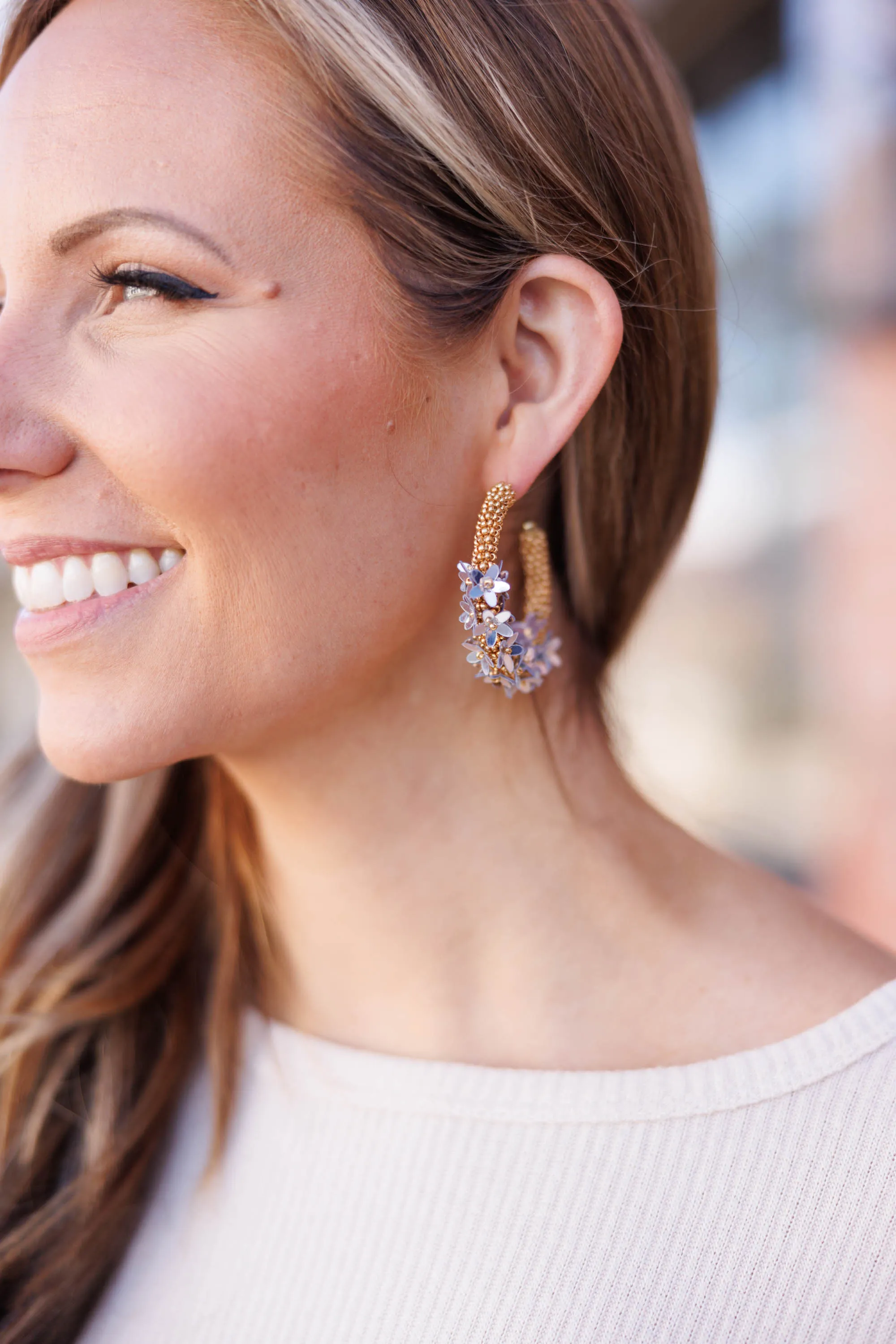 Fancy Flower Earrings, Multi