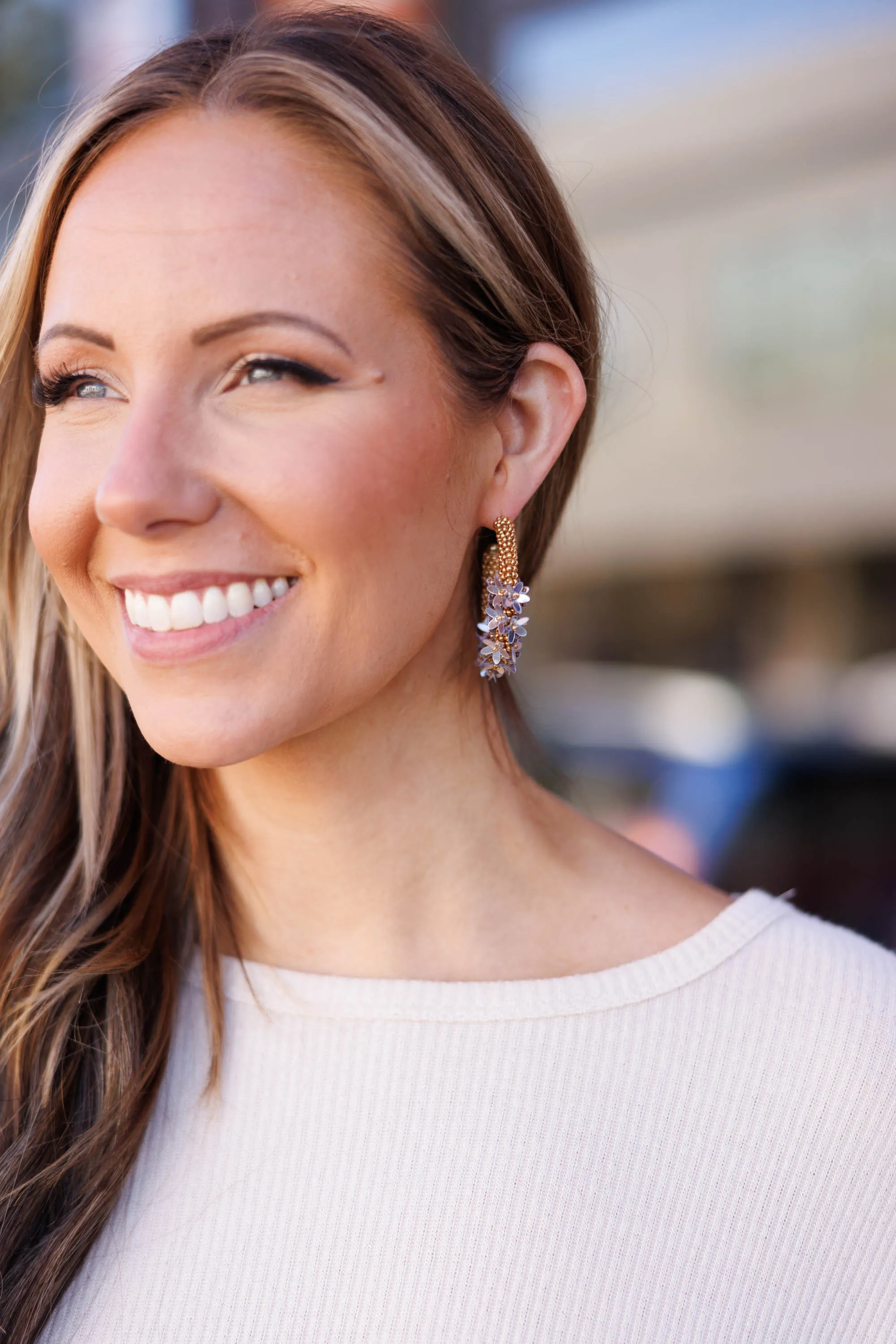 Fancy Flower Earrings, Multi