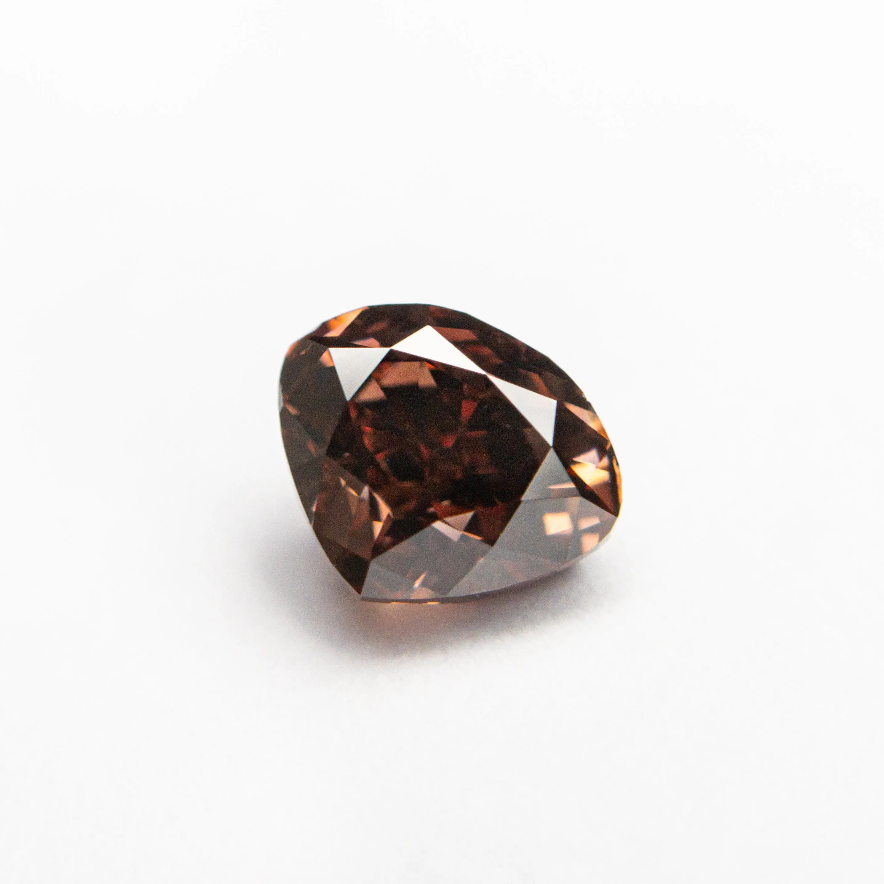 Fancy Pink-Brown Brilliant Diamond - 1.00ct Heart