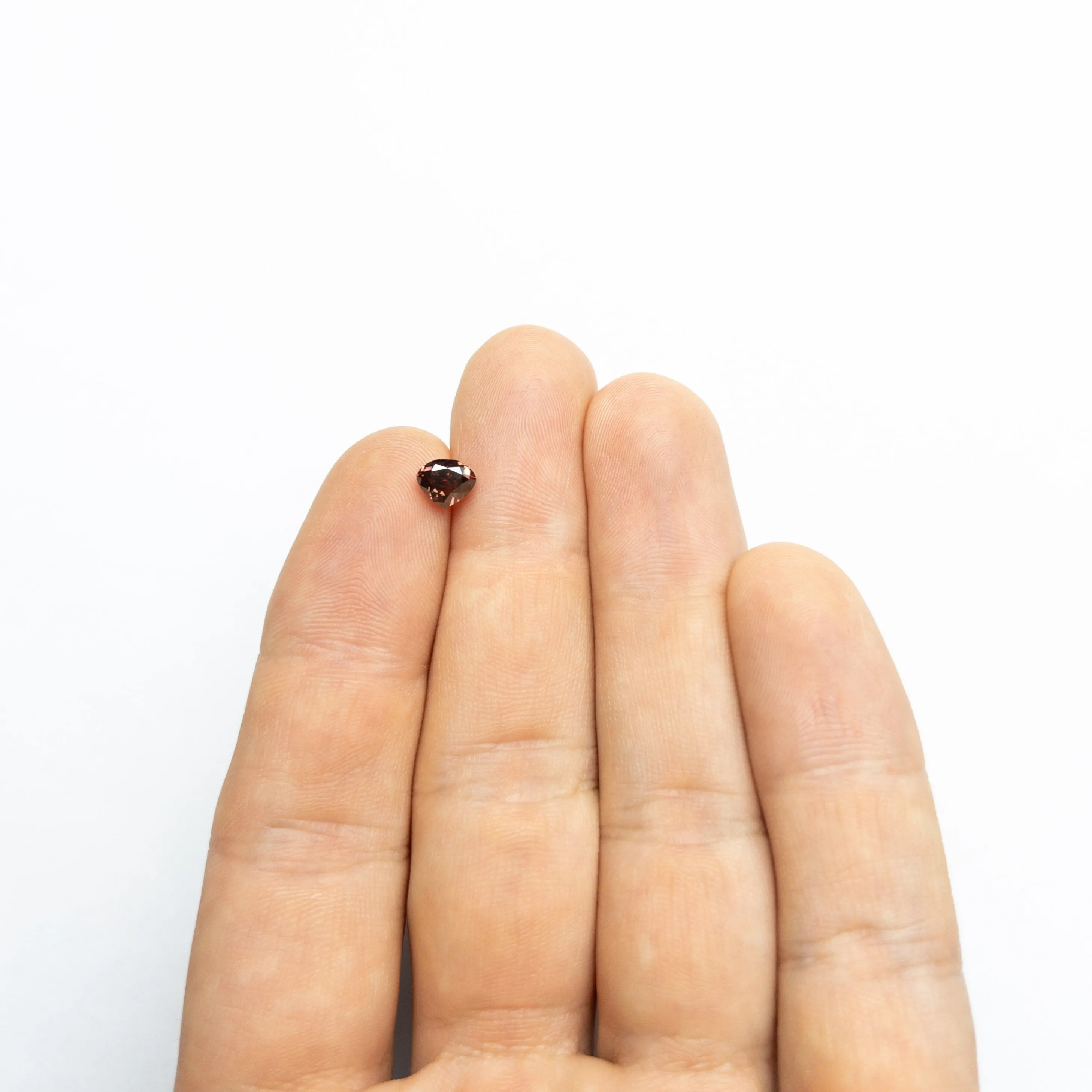 Fancy Pink-Brown Brilliant Diamond - 1.00ct Heart