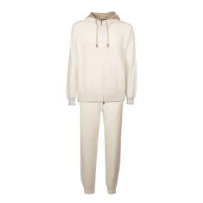 FLEECE TRACKSUIT Man Offwhite 