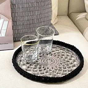 Flower Crochet tray