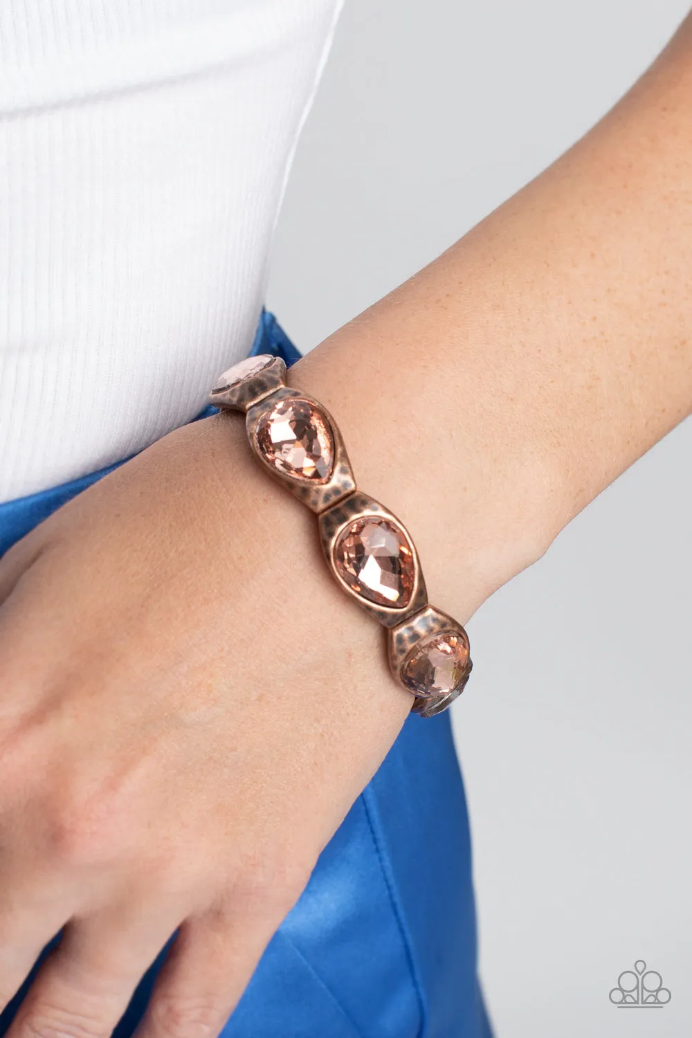 Formal Fanfare - Copper ~ Paparazzi Bracelet