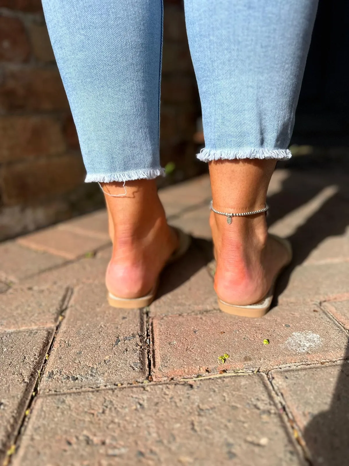 Gold Embellished Slip Ons