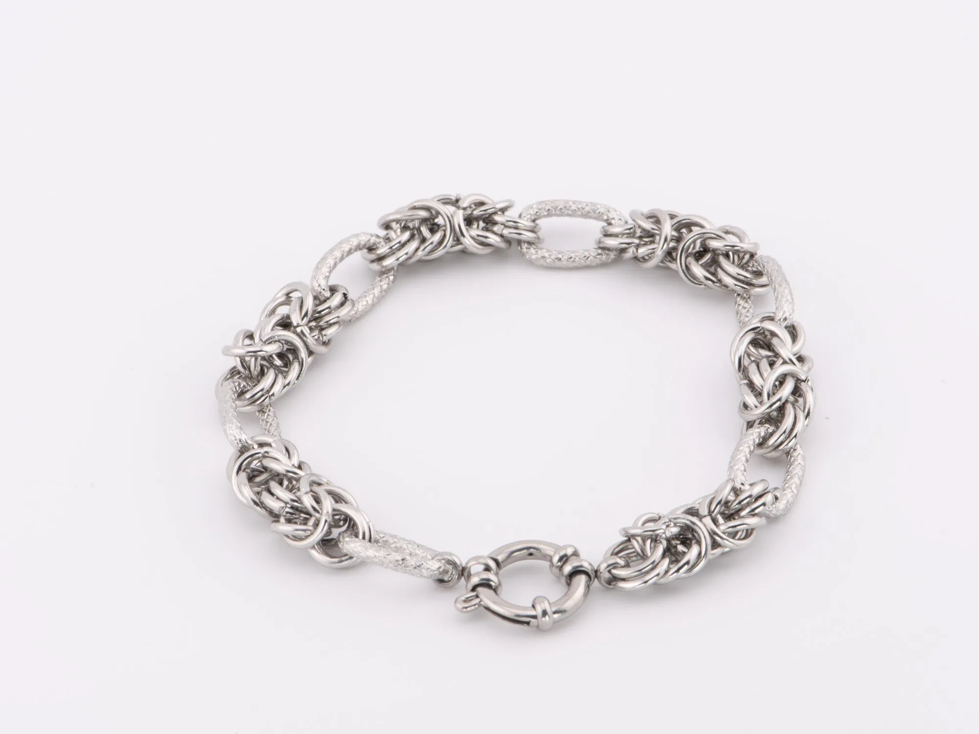 Gunmetal Gray Stainless Steel Chain Bracelet Necklace Extension P1039